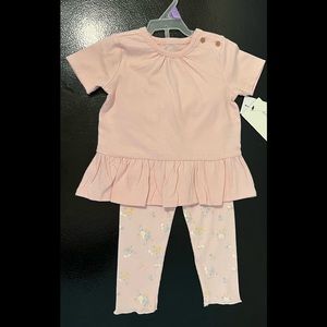 NEW Gerber Infant 2 Piece Pant Set